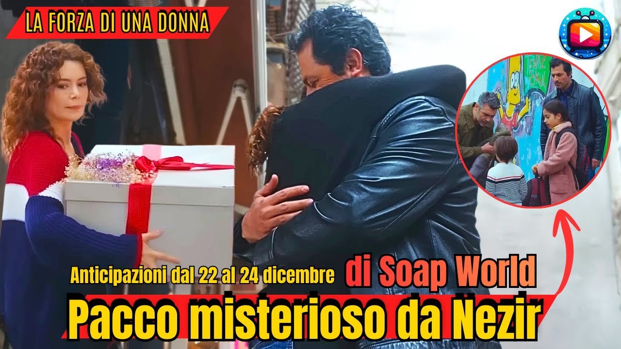 Una donna in abito elegante a una festa in giardino, guardata da lontano