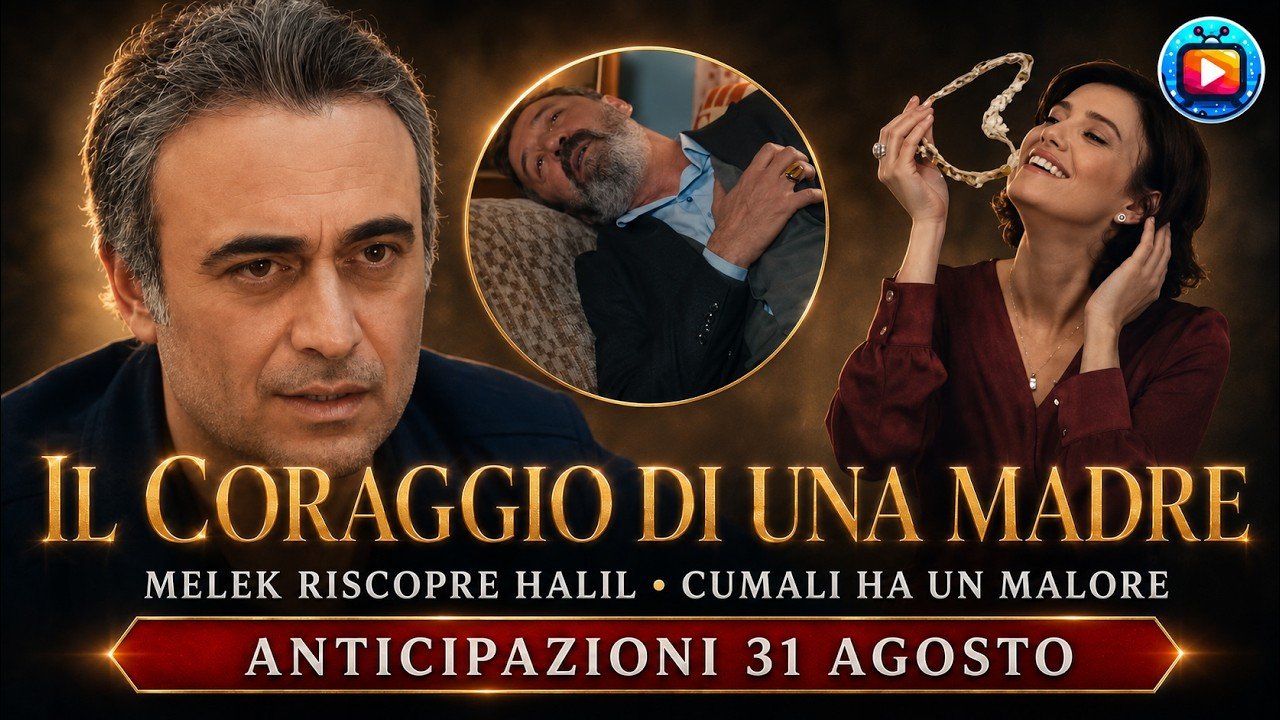 A sinistra un uomo sulla cinquantina con i capelli brizzolati e la camicia scura, lo sguardo fisso e serio; al centro, in un riquadro tondo, un uomo con la barba grigia riverso su una poltrona con gli occhi socchiusi e il braccio abbandonato; a destra una donna sorridente in camicetta bordeaux che s
