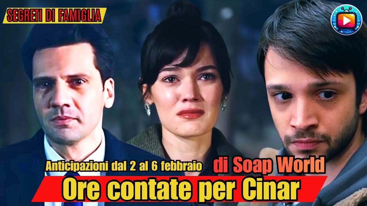 Ilgaz in giacca e cravatta scure con lo sguardo indurito, Ceylin al centro con il viso rigato di lacrime e Çınar di profilo, gli occhi bassi e l'aria spaventata