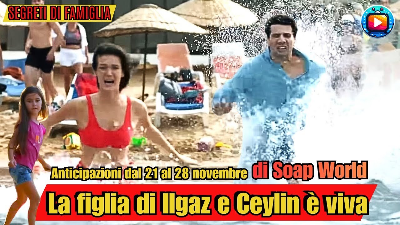 Ceylin, in costume rosso, corre in lacrime lungo la riva di una spiaggia affollata di ombrelloni e lettini; alle sue spalle Ilgaz, in camicia azzurra, attraversa l'acqua di corsa. Sulla sinistra una bambina in maglietta rosa resta ferma sulla sabbia.