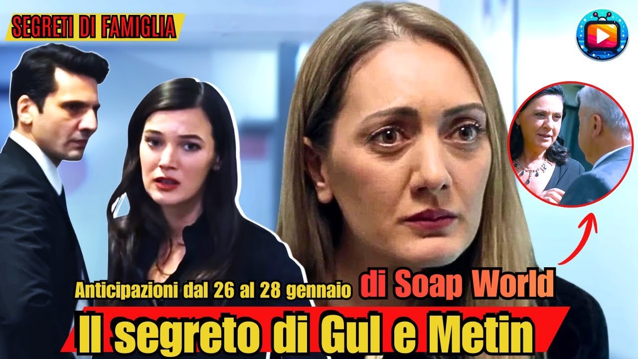 Ilgaz in giacca scura si allontana mentre Ceylin lo guarda tesa in un corridoio; al centro il primo piano di Aylin, seria e con gli occhi lucidi; in alto a destra, in un riquadro tondo, Gul di fronte a Metin.