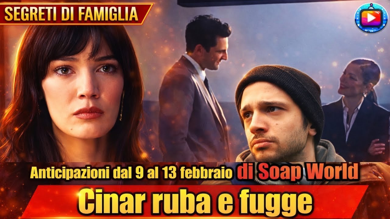 Ceylin in primo piano con lo sguardo teso; dietro di lei Ilgaz di profilo in giacca e cappotto chiaro accanto a una donna in secondo piano, e a destra Cinar con il berretto scuro che guarda di lato preoccupato