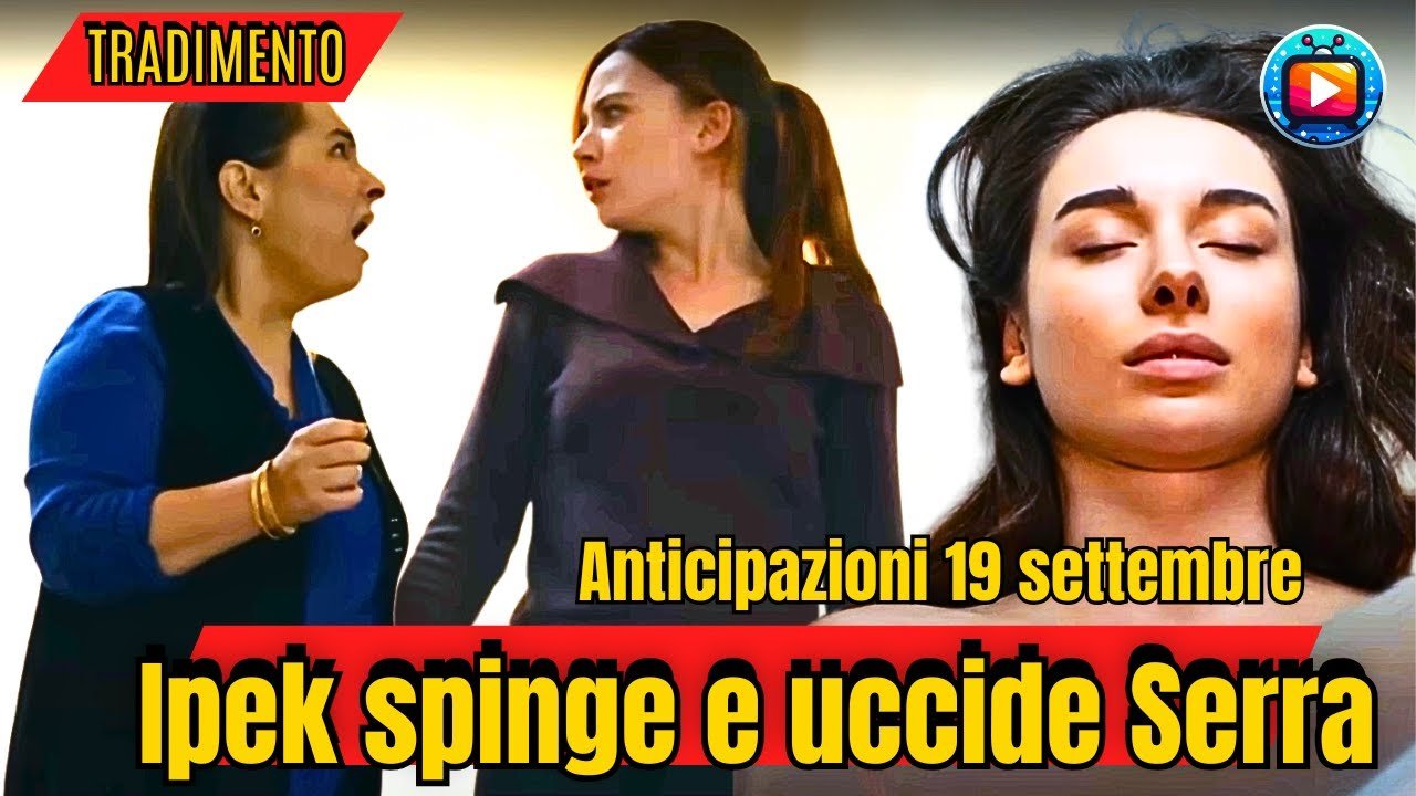 Due donne discutono faccia a faccia sul pianerottolo di un palazzo, accanto il primo piano di una ragazza dai lunghi capelli scuri distesa a occhi chiusi